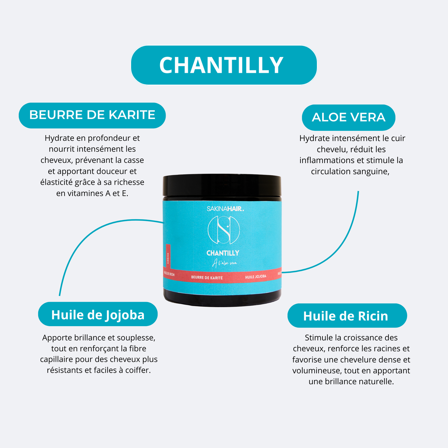Crème chantilly hydratante pour les cheveux